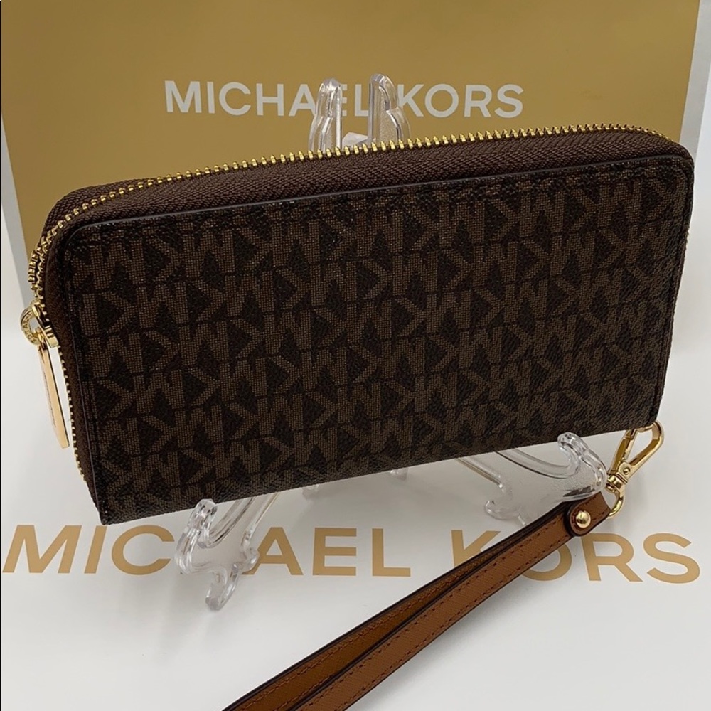 Michael Kors Jet Set Travel Phone Wallet Wristlet - Picture 10 of 16